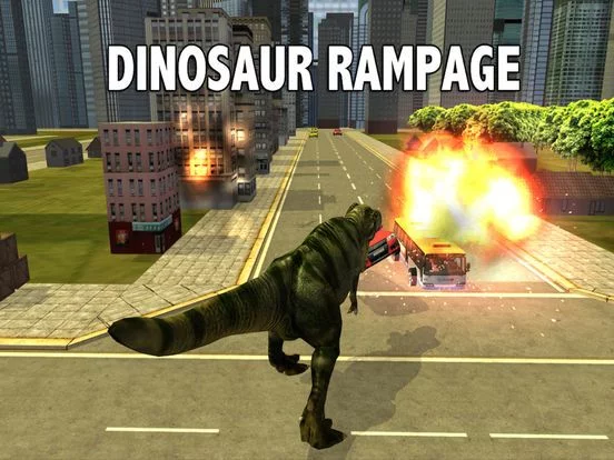 Изображение игры: Dinosaur Rampage - Trex Free