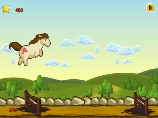 Изображение игры: A Baby Horse Run - Jumping Horses Race Games