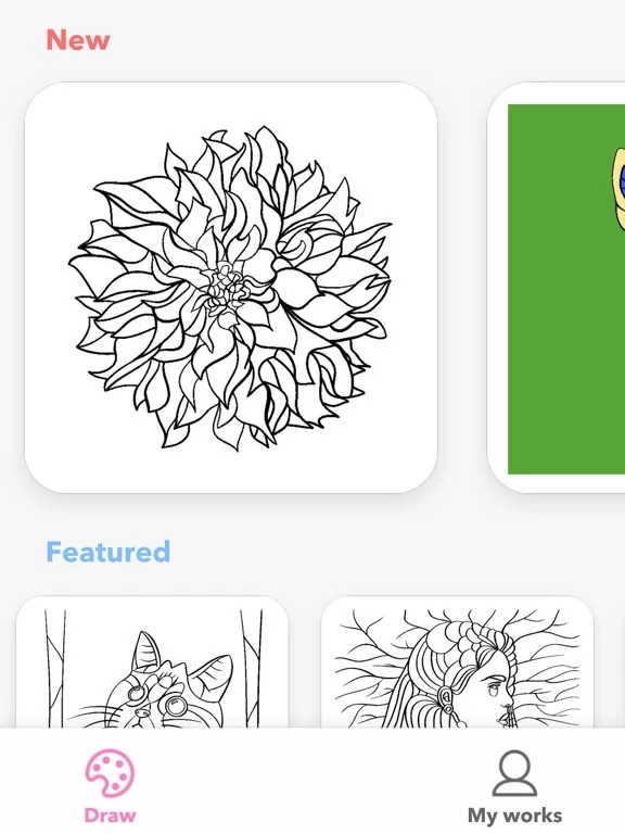 Изображение игры: Color Draw: Coloring Book