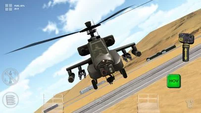 Изображение игры: Apache 3D Sim Flight Simulator
