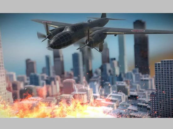 Изображение игры: City Bomber Plane Attack