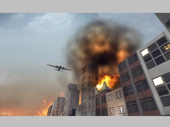 Изображение игры: City Bomber Plane Attack