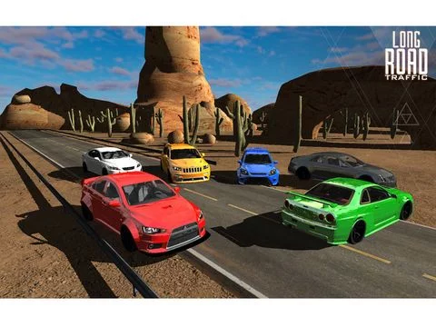 Изображение игры: Long Road Traffic Racing