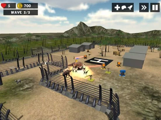 Изображение игры: Jurassic Dino Defense 3D