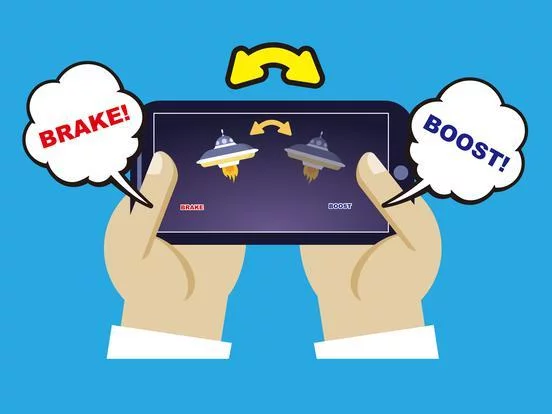 Изображение игры: UFO on Rails 42.195km