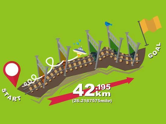 Изображение игры: UFO on Rails 42.195km