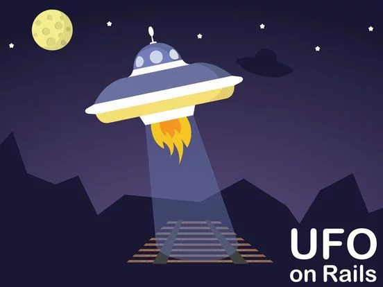 Изображение игры: UFO on Rails 42.195km