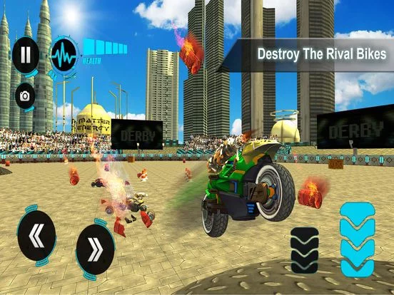 Изображение игры: Bike Racing Demolition Derby