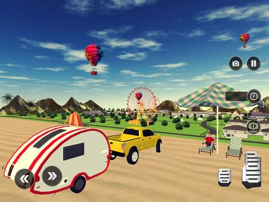 Изображение игры: Camper Trailer Truck Driving