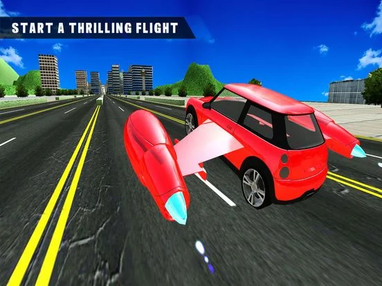 Изображение игры: Flying Car Driving Simulator
