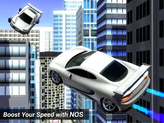 Изображение игры: SkyCar: Self-Flying Futuristic Flying Jet Car