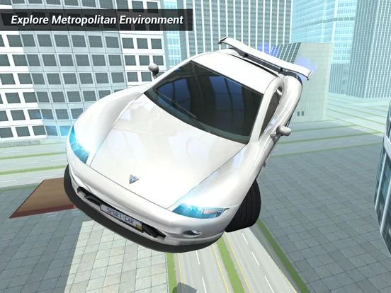 Изображение игры: SkyCar: Self-Flying Futuristic Flying Jet Car