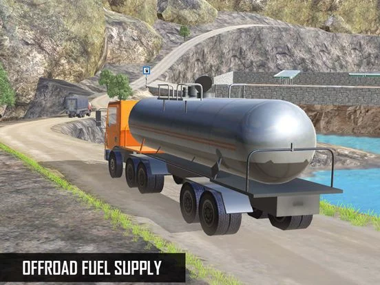Изображение игры: Oil Tanker Supply Truck - Offroad Fuel Transporter