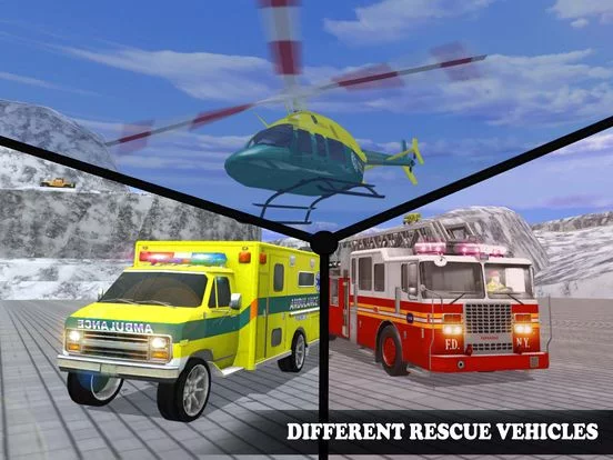 Изображение игры: Rescue Run: Offroad Snow Emergency Heroes