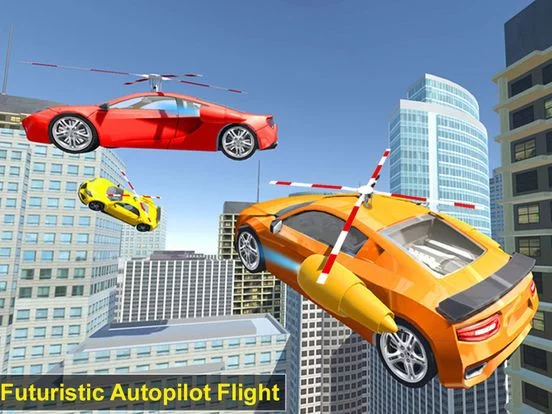 Изображение игры: Flying Helicopter Car: Futuristic Autopilot Flight