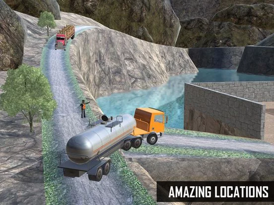 Изображение игры: Oil Tanker Supply Truck - Offroad Fuel Transporter