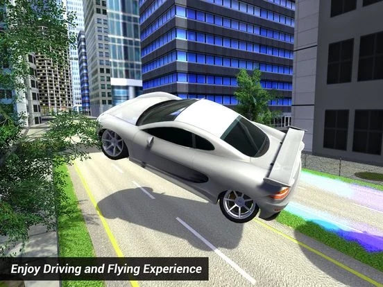 Изображение игры: SkyCar: Self-Flying Futuristic Flying Jet Car