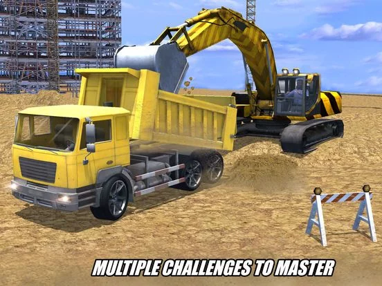 Изображение игры: City Construction Excavator Crane & Truck Driving