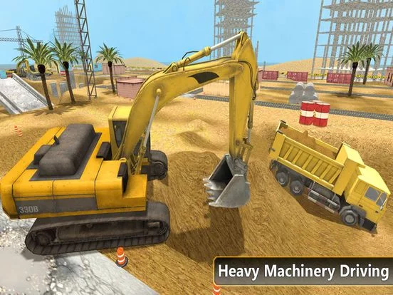 Изображение игры: Heavy Excavator Dump Truck - Construction Machinery Driving Simulator