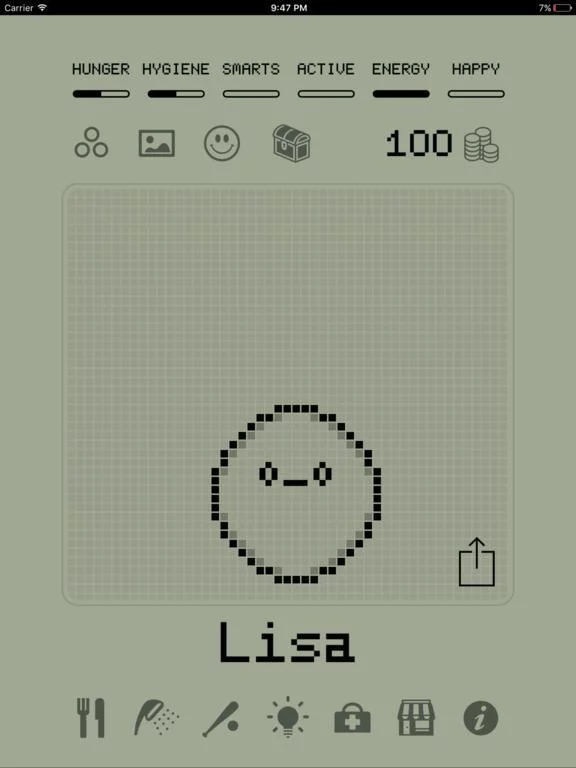 Изображение игры: Hatchi - A retro virtual pet