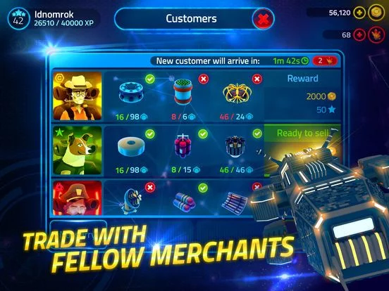 Изображение игры: Merchants of Space: Intergalactic Space Outpost
