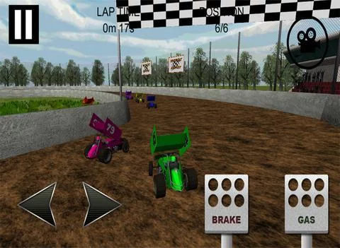 Изображение игры: Sprint Car Dirt Track Game