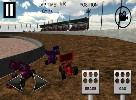 Изображение игры: Sprint Car Dirt Track Game Free