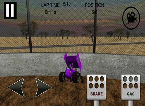 Изображение игры: Sprint Car Dirt Track Game Free
