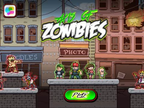 Изображение игры: A Zombie Pixel Run-ner Game