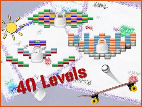 Изображение игры: The Bricks Break Out Ball Game Lite