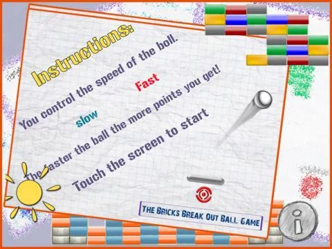 Изображение игры: The Bricks Break Out Ball Game Lite