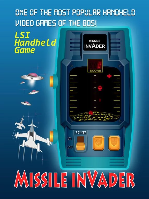 Изображение игры: Missile Invader - retro handheld emulation
