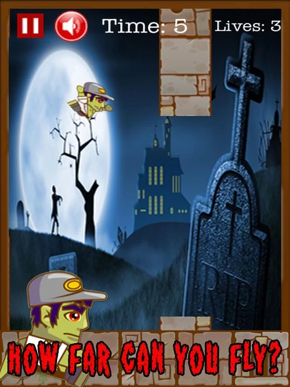 Изображение игры: Super Flying Zombie Man