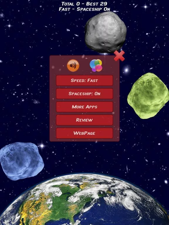 Изображение игры: Tap the Asteroids Pro