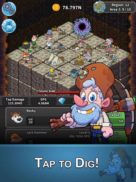 Изображение игры: Tap Tap Dig - Idle Clicker