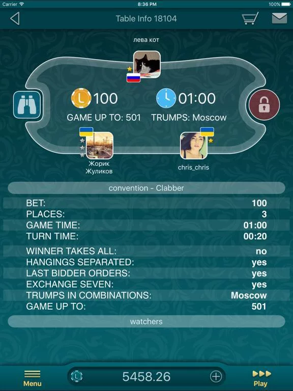Изображение игры: Clabber LiveGames