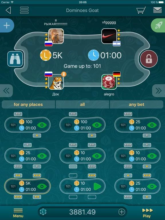 Изображение игры: Dominoes LiveGames