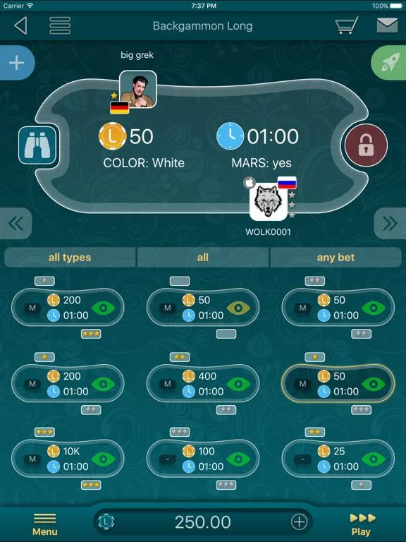 Изображение игры: Backgammon LiveGames