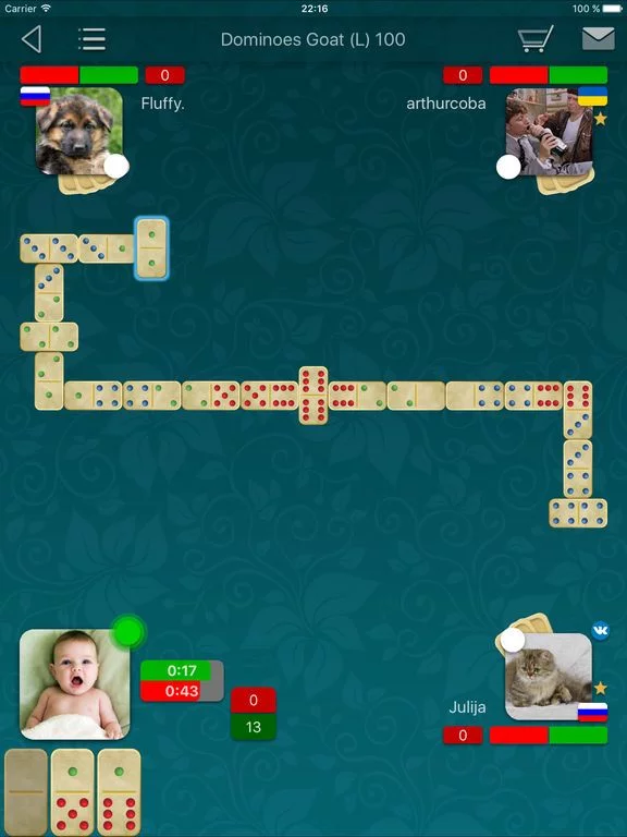 Изображение игры: Dominoes LiveGames