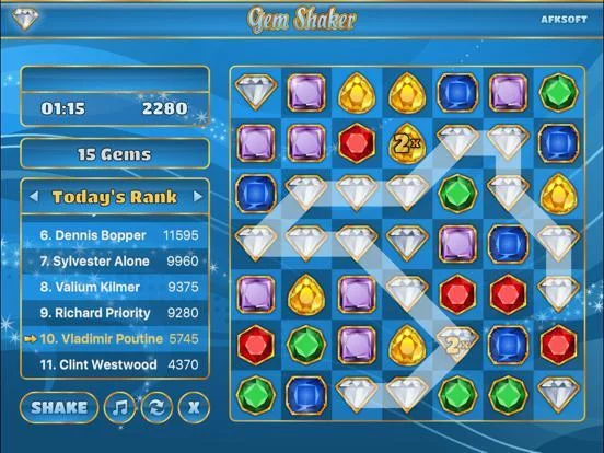 Изображение игры: Gem Shaker Free