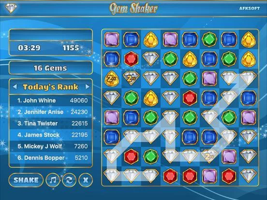 Изображение игры: Gem Shaker Free