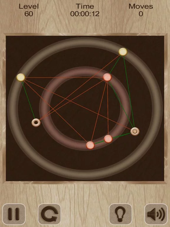 Изображение игры: Untangle. Rings and Lines