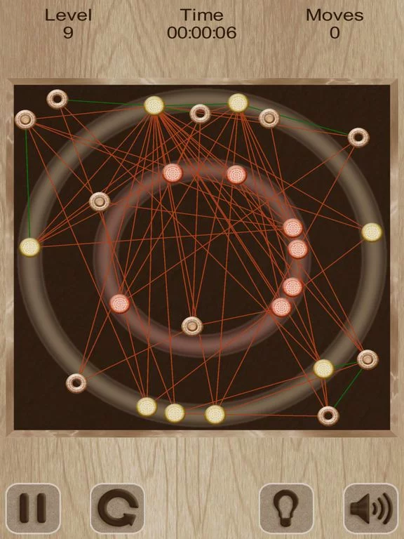 Изображение игры: Untangle. Rings and Lines