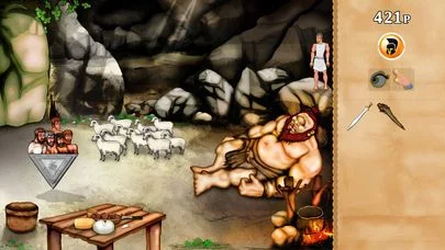 Изображение игры: The Odyssey Lite (Adventure) - cyclops vs odysseus