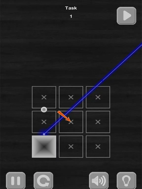 Изображение игры: Lazers Puzzle. Colored rays