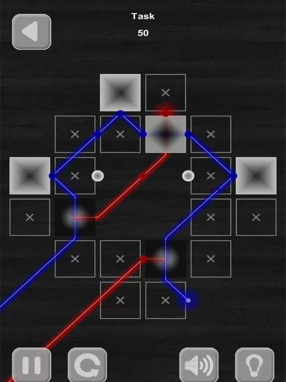 Изображение игры: Lazers Puzzle. Colored rays