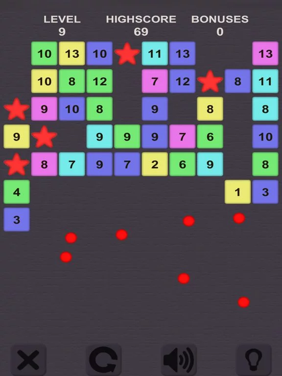 Изображение игры: Balls and Bricks