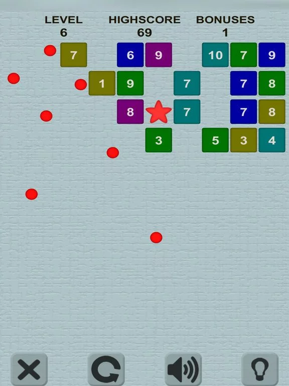Изображение игры: Balls and Bricks