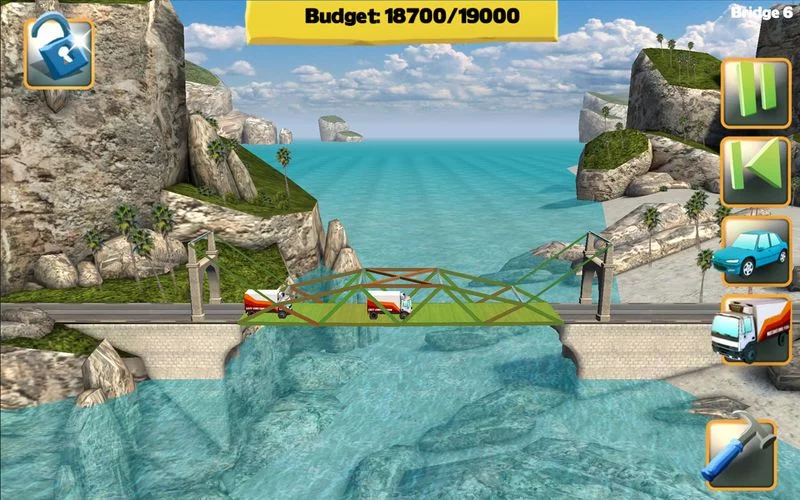 Изображение игры: Bridge Constructor FREE