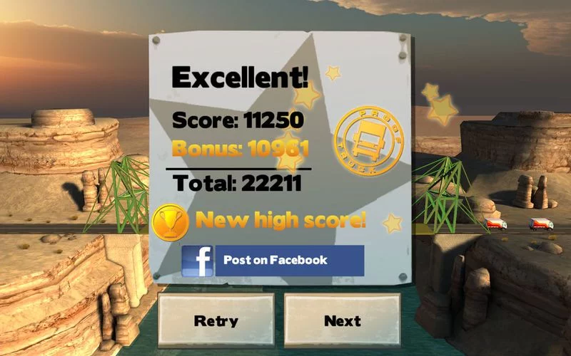 Изображение игры: Bridge Constructor FREE